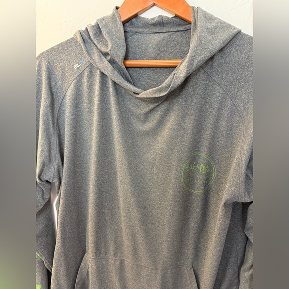 Men’s Salt Life Gray Performance Hoodie - Picture 2 of 4